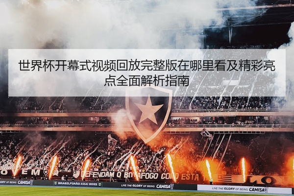 世界杯开幕式视频回放完整版在哪里看及精彩亮点全面解析指南