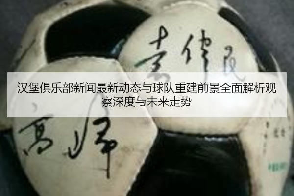 汉堡俱乐部新闻最新动态与球队重建前景全面解析观察深度与未来走势